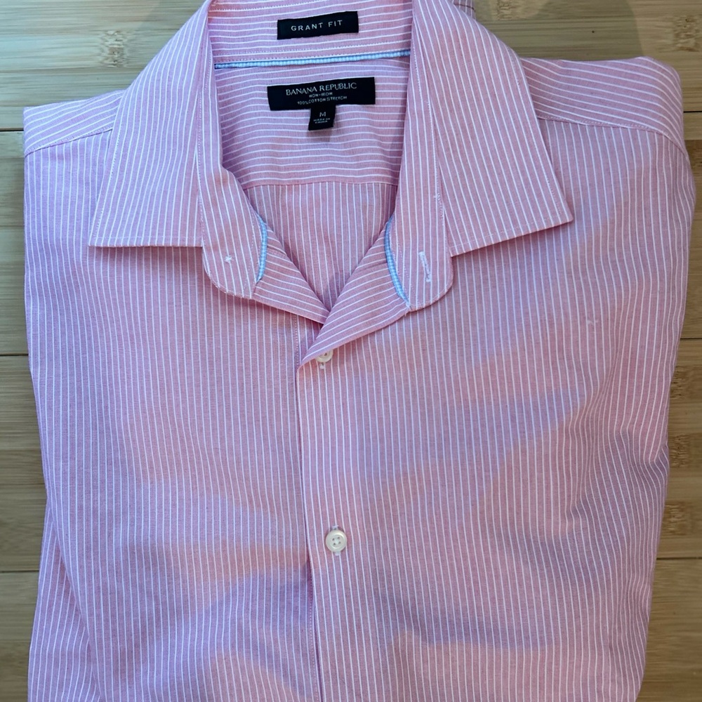 Banana Republic Pink Casual Button Down Shirt